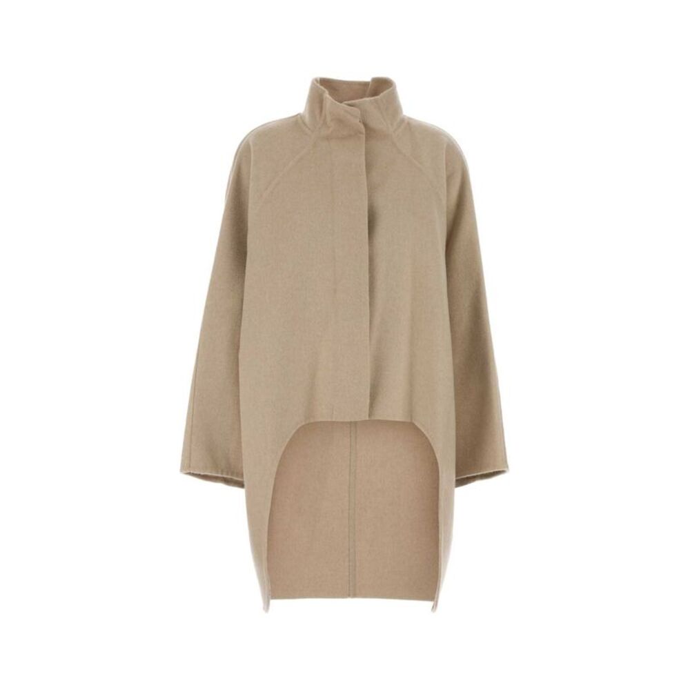 Alaia Women Beige Cashmere Coat